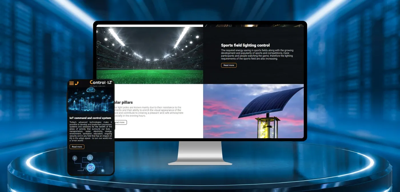בניית אתר לעסק CONTROL-IOT הינה ספקית פתרונות בעולם ה-IoT והבקרה